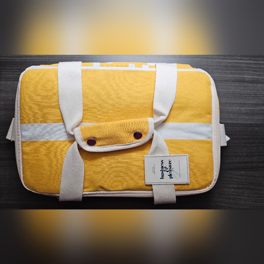 NWT Yellow Business & Pleasure Cooler Bag